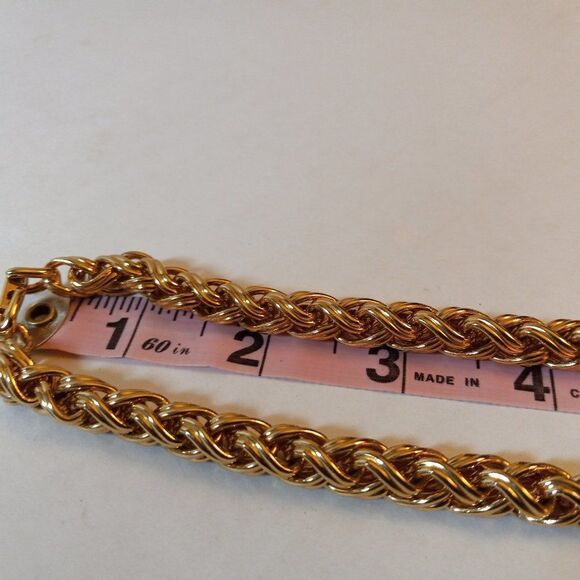 Monet heavy braided chain, vintage - Picture 6 of 7